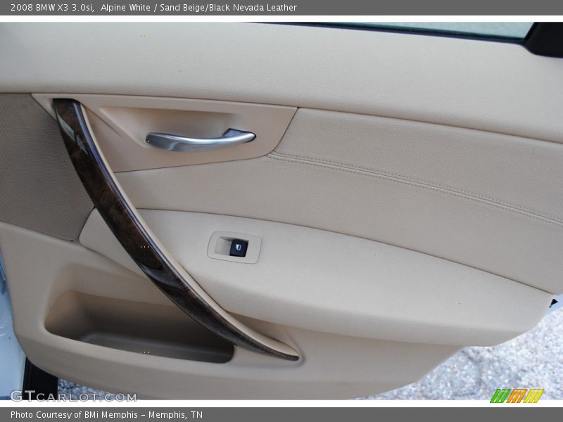 Alpine White / Sand Beige/Black Nevada Leather 2008 BMW X3 3.0si