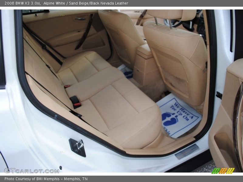 Alpine White / Sand Beige/Black Nevada Leather 2008 BMW X3 3.0si