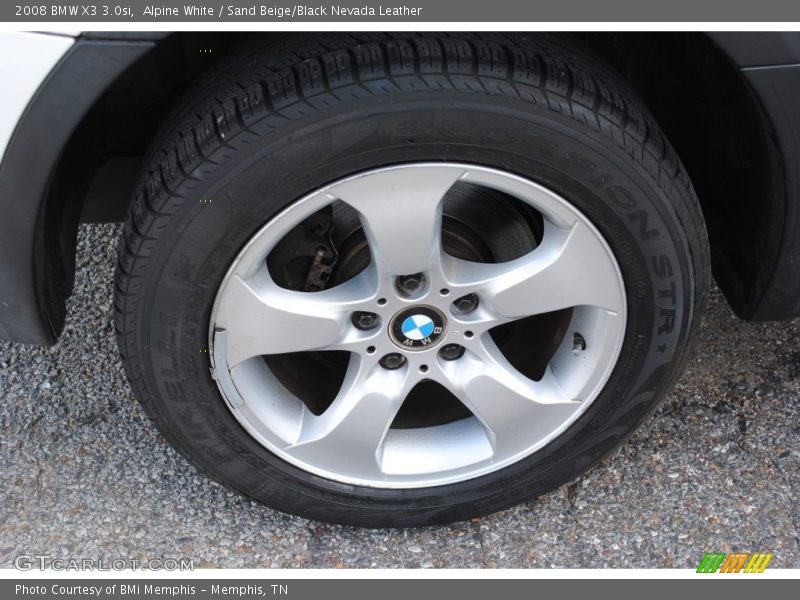 Alpine White / Sand Beige/Black Nevada Leather 2008 BMW X3 3.0si
