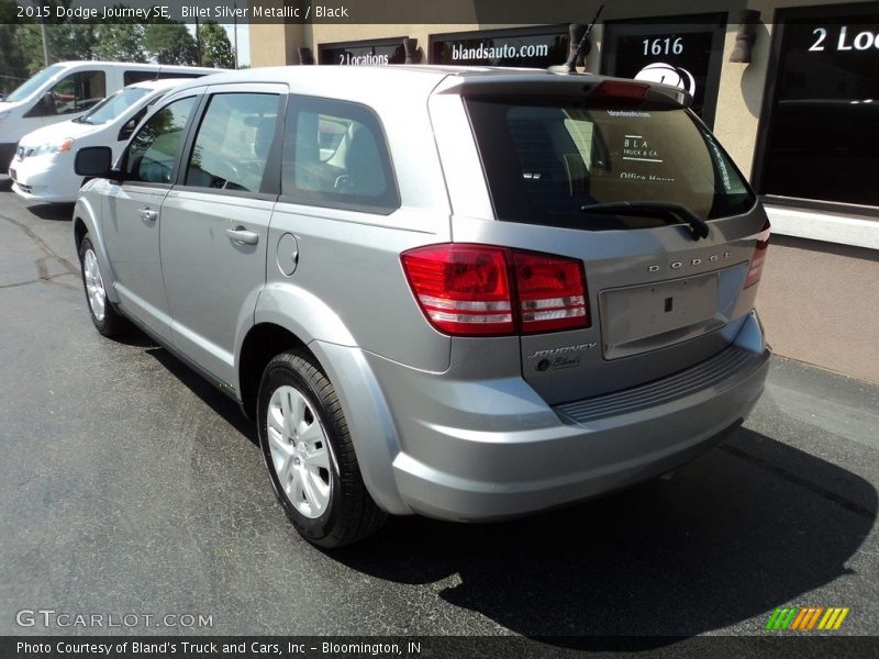 Billet Silver Metallic / Black 2015 Dodge Journey SE