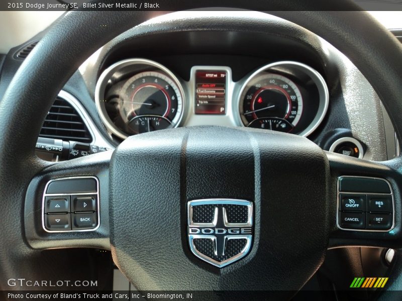 Billet Silver Metallic / Black 2015 Dodge Journey SE