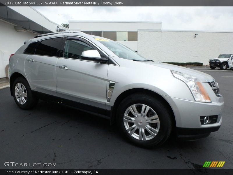 Radiant Silver Metallic / Ebony/Ebony 2012 Cadillac SRX Luxury AWD