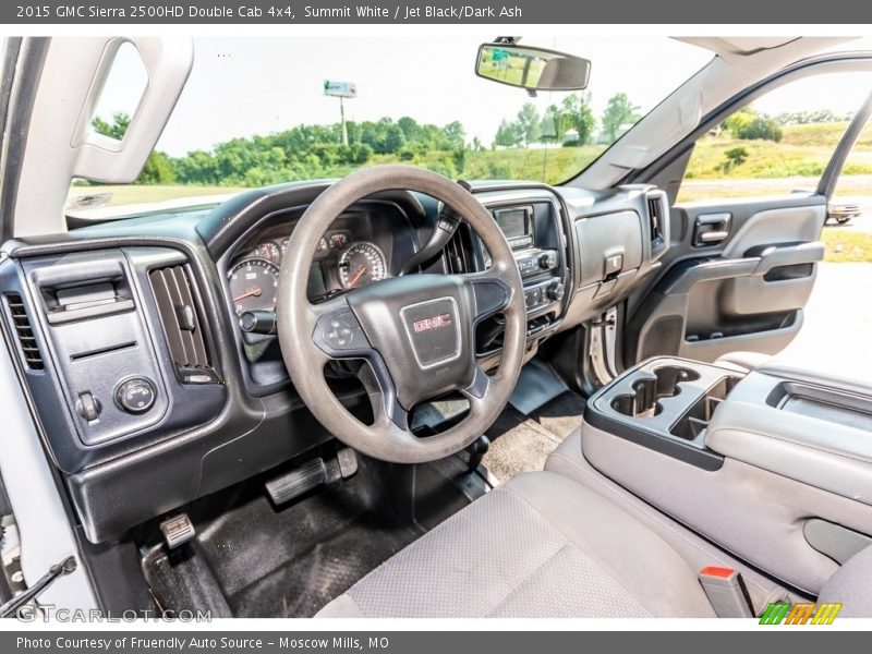 Summit White / Jet Black/Dark Ash 2015 GMC Sierra 2500HD Double Cab 4x4