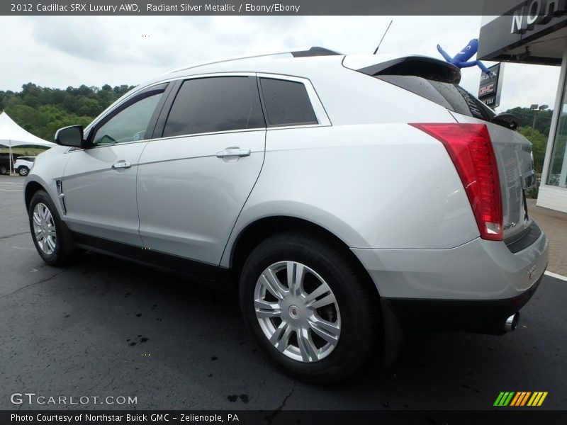 Radiant Silver Metallic / Ebony/Ebony 2012 Cadillac SRX Luxury AWD