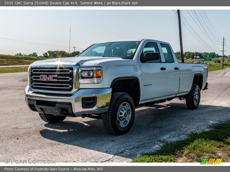 Summit White / Jet Black/Dark Ash 2015 GMC Sierra 2500HD Double Cab 4x4