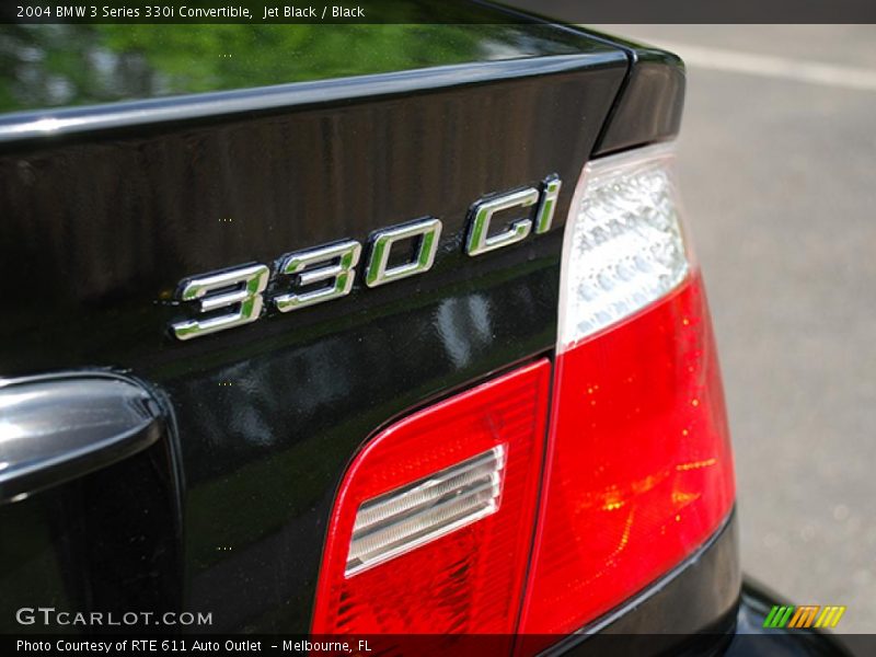Jet Black / Black 2004 BMW 3 Series 330i Convertible
