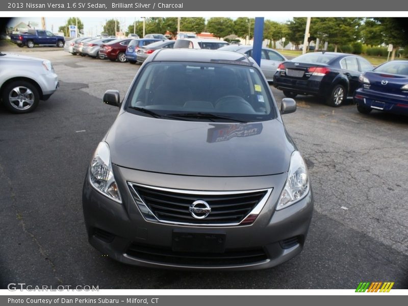 Brilliant Silver / Charcoal 2013 Nissan Versa 1.6 SV Sedan
