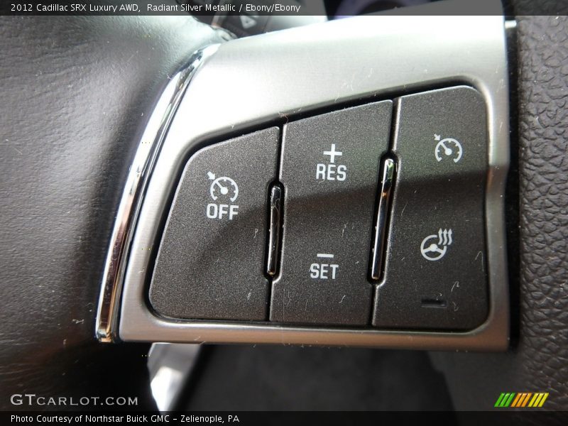 Radiant Silver Metallic / Ebony/Ebony 2012 Cadillac SRX Luxury AWD