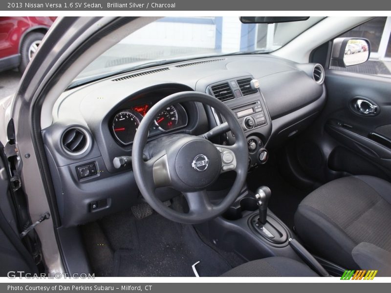 Brilliant Silver / Charcoal 2013 Nissan Versa 1.6 SV Sedan
