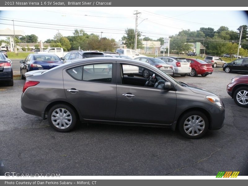 Brilliant Silver / Charcoal 2013 Nissan Versa 1.6 SV Sedan