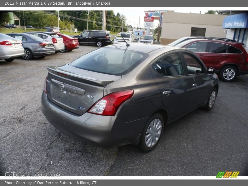 Brilliant Silver / Charcoal 2013 Nissan Versa 1.6 SV Sedan