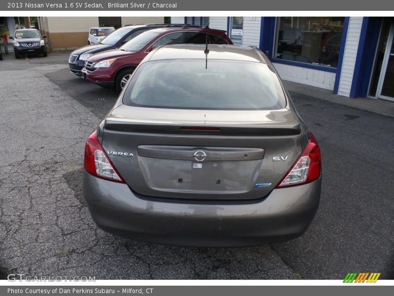 Brilliant Silver / Charcoal 2013 Nissan Versa 1.6 SV Sedan