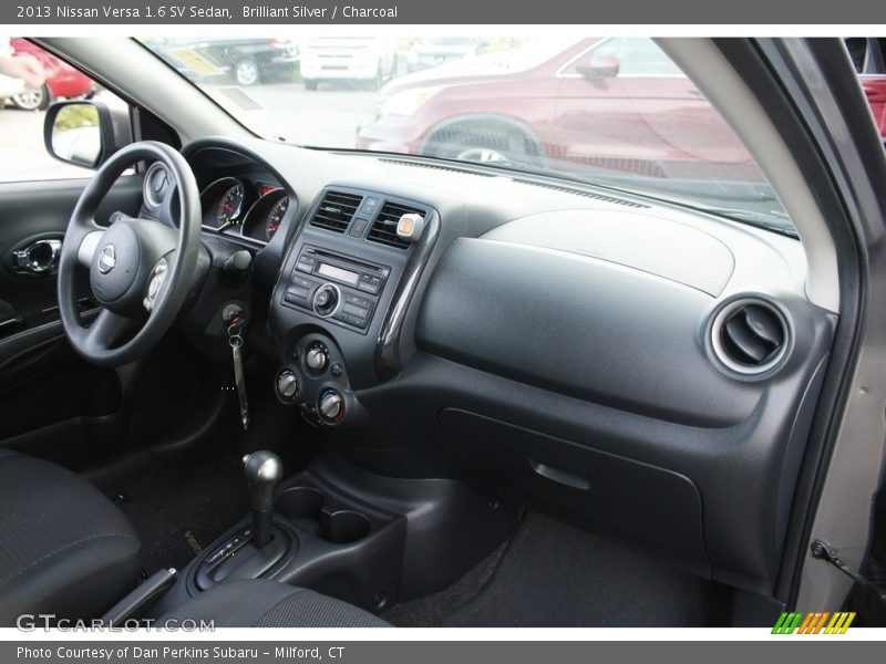 Brilliant Silver / Charcoal 2013 Nissan Versa 1.6 SV Sedan