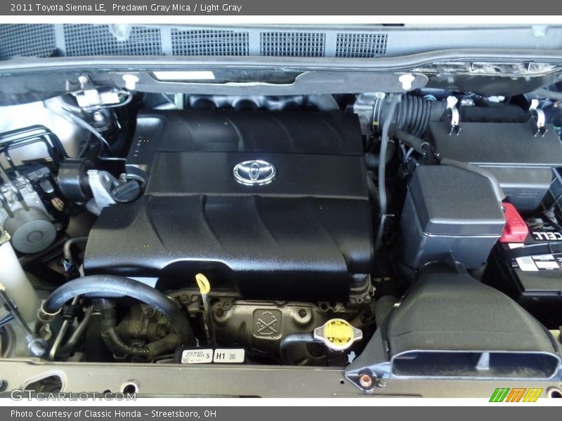 Predawn Gray Mica / Light Gray 2011 Toyota Sienna LE