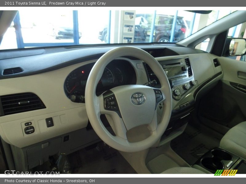 Predawn Gray Mica / Light Gray 2011 Toyota Sienna LE