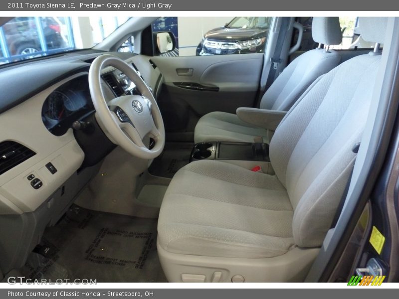 Predawn Gray Mica / Light Gray 2011 Toyota Sienna LE