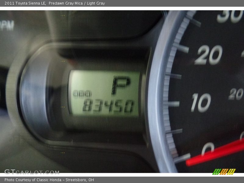 Predawn Gray Mica / Light Gray 2011 Toyota Sienna LE