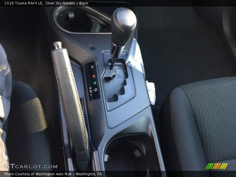Silver Sky Metallic / Black 2018 Toyota RAV4 LE