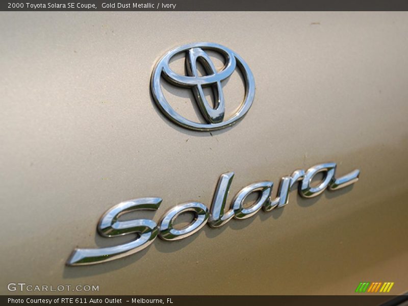 Gold Dust Metallic / Ivory 2000 Toyota Solara SE Coupe