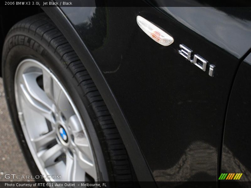 Jet Black / Black 2006 BMW X3 3.0i