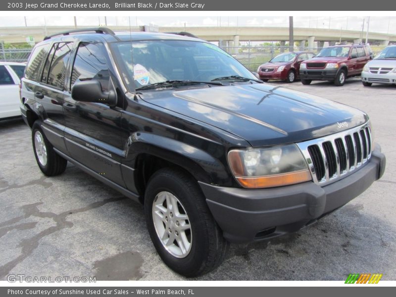 Brilliant Black / Dark Slate Gray 2003 Jeep Grand Cherokee Laredo