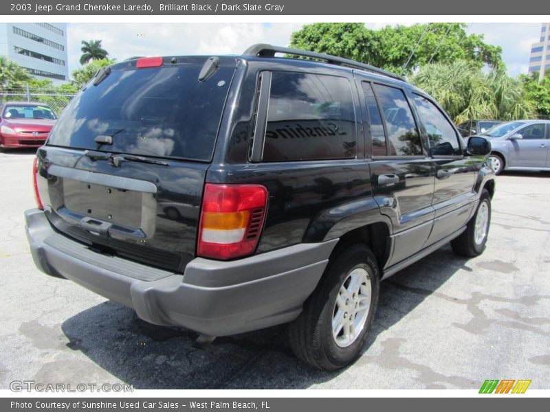 Brilliant Black / Dark Slate Gray 2003 Jeep Grand Cherokee Laredo