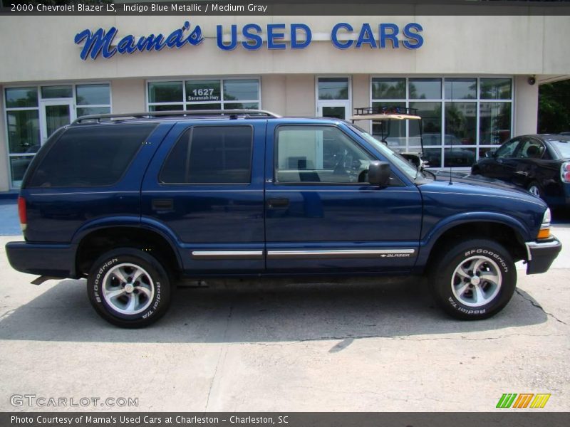 Indigo Blue Metallic / Medium Gray 2000 Chevrolet Blazer LS