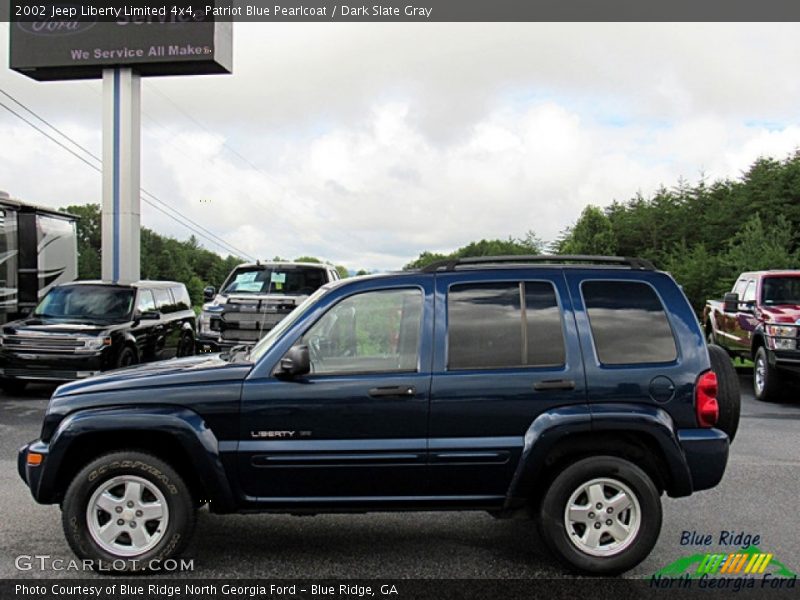 Patriot Blue Pearlcoat / Dark Slate Gray 2002 Jeep Liberty Limited 4x4