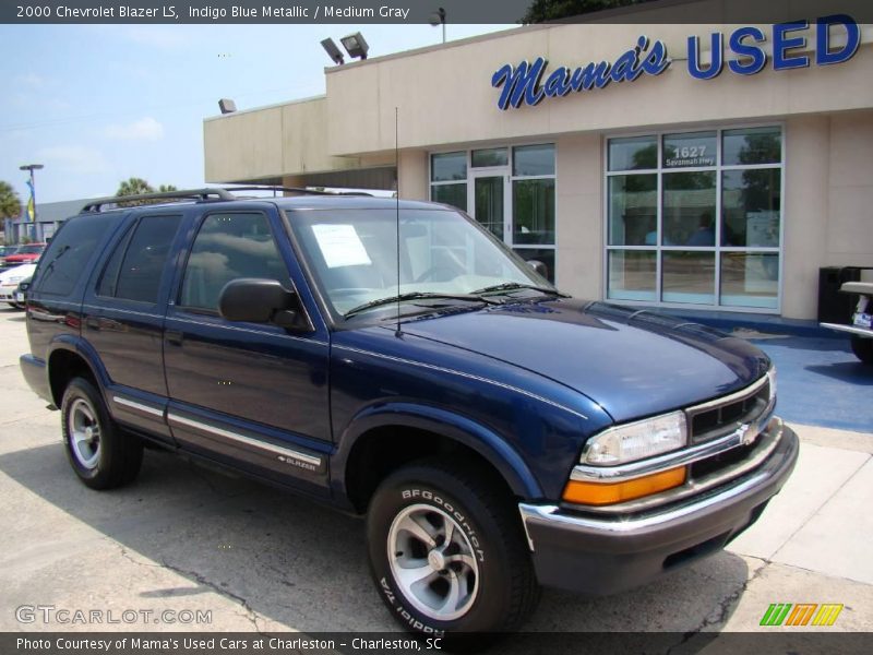 Indigo Blue Metallic / Medium Gray 2000 Chevrolet Blazer LS