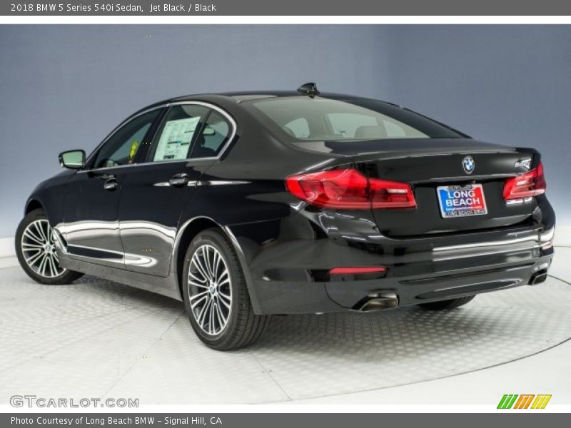 Jet Black / Black 2018 BMW 5 Series 540i Sedan