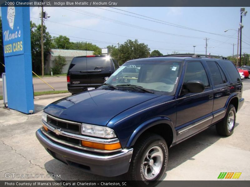 Indigo Blue Metallic / Medium Gray 2000 Chevrolet Blazer LS