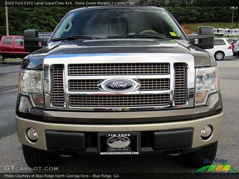Stone Green Metallic / Camel/Tan 2009 Ford F150 Lariat SuperCrew 4x4