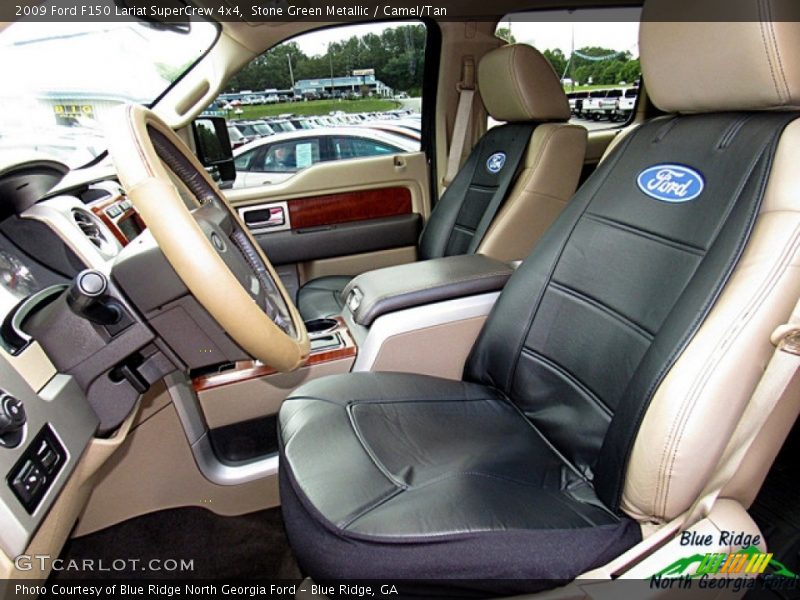 Stone Green Metallic / Camel/Tan 2009 Ford F150 Lariat SuperCrew 4x4
