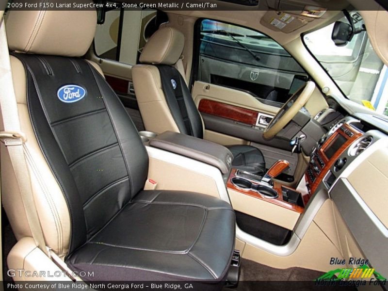 Stone Green Metallic / Camel/Tan 2009 Ford F150 Lariat SuperCrew 4x4