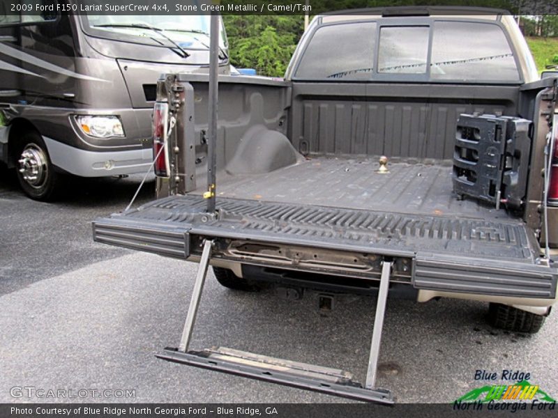 Stone Green Metallic / Camel/Tan 2009 Ford F150 Lariat SuperCrew 4x4