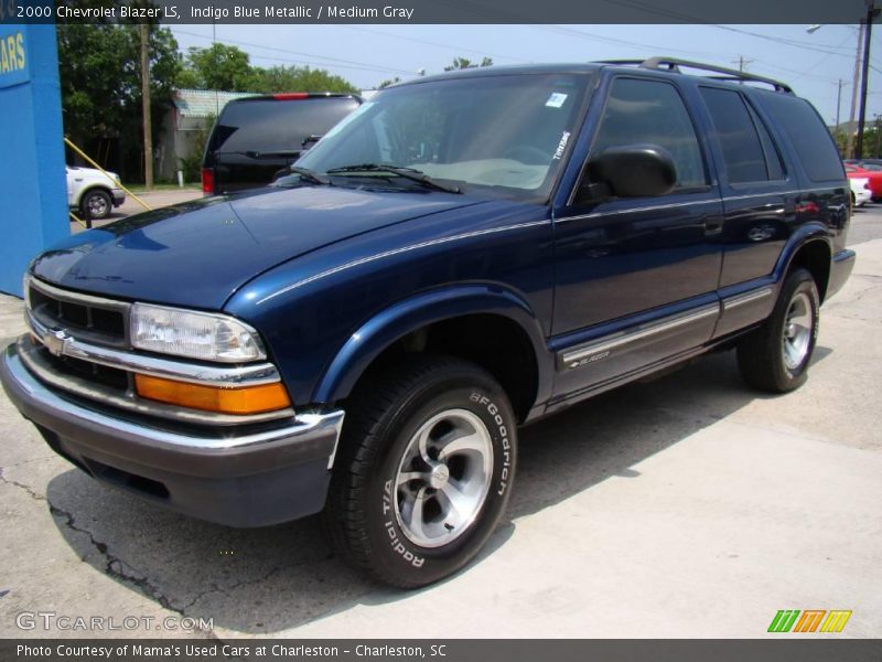Indigo Blue Metallic / Medium Gray 2000 Chevrolet Blazer LS