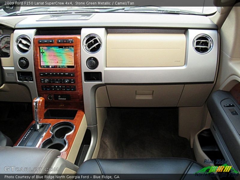 Stone Green Metallic / Camel/Tan 2009 Ford F150 Lariat SuperCrew 4x4