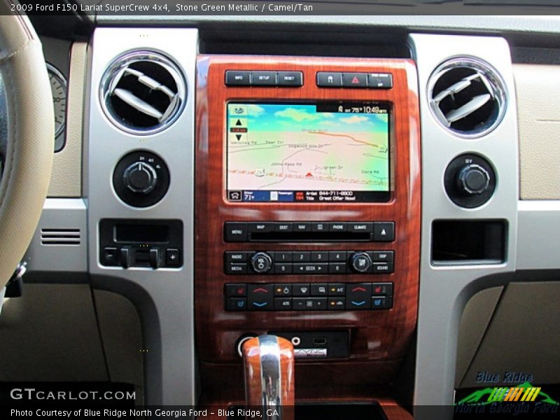 Stone Green Metallic / Camel/Tan 2009 Ford F150 Lariat SuperCrew 4x4