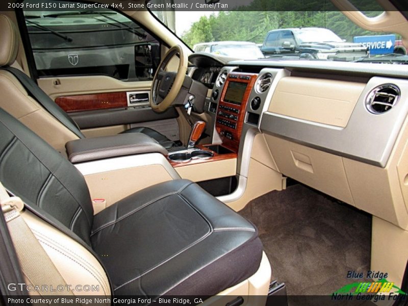 Stone Green Metallic / Camel/Tan 2009 Ford F150 Lariat SuperCrew 4x4
