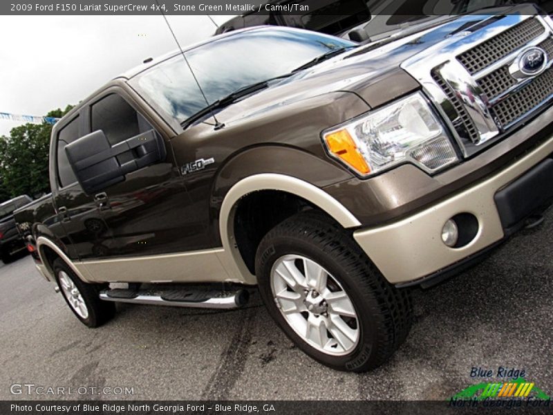 Stone Green Metallic / Camel/Tan 2009 Ford F150 Lariat SuperCrew 4x4