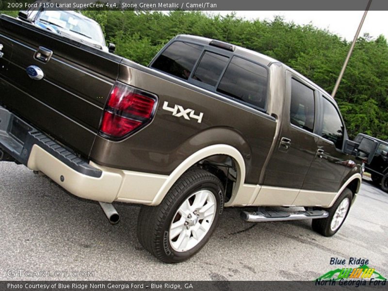 Stone Green Metallic / Camel/Tan 2009 Ford F150 Lariat SuperCrew 4x4