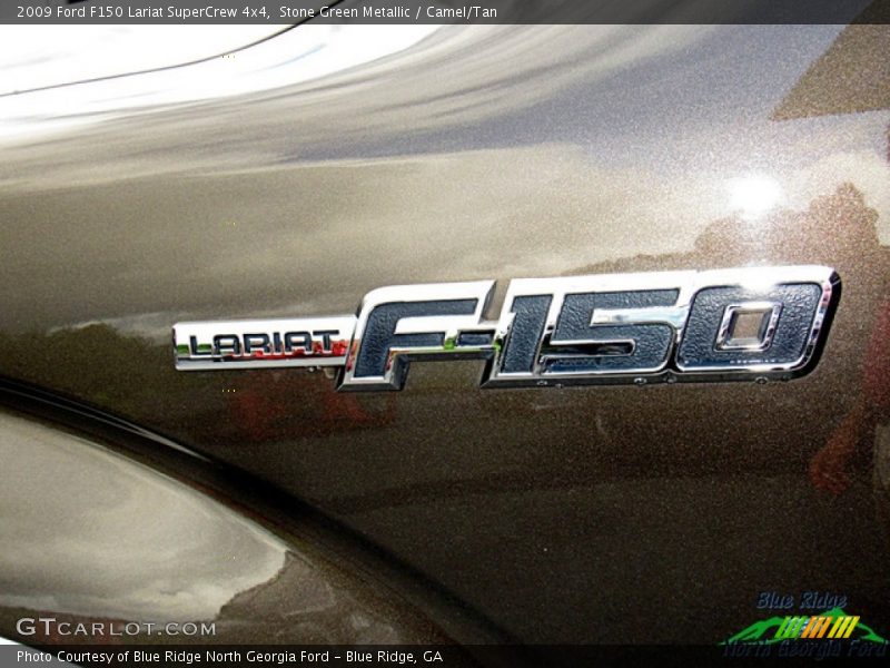 Stone Green Metallic / Camel/Tan 2009 Ford F150 Lariat SuperCrew 4x4