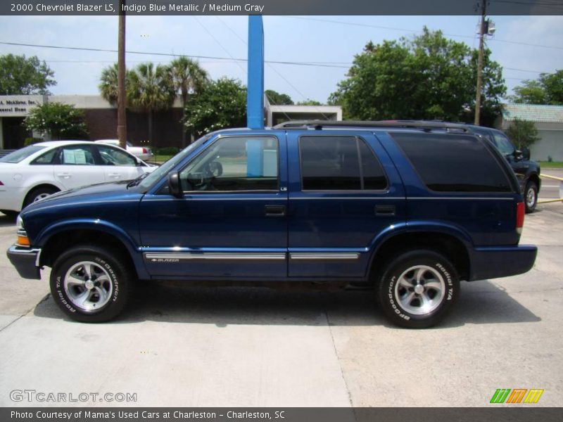 Indigo Blue Metallic / Medium Gray 2000 Chevrolet Blazer LS