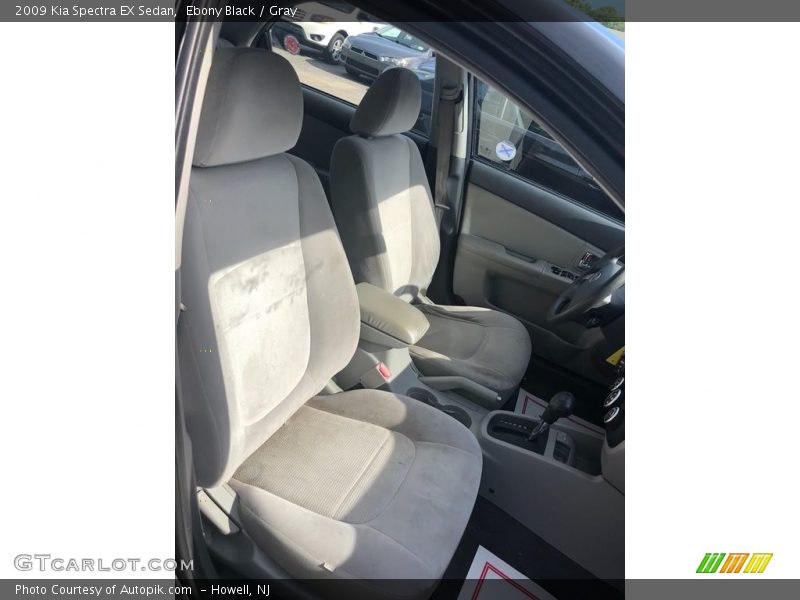 Ebony Black / Gray 2009 Kia Spectra EX Sedan