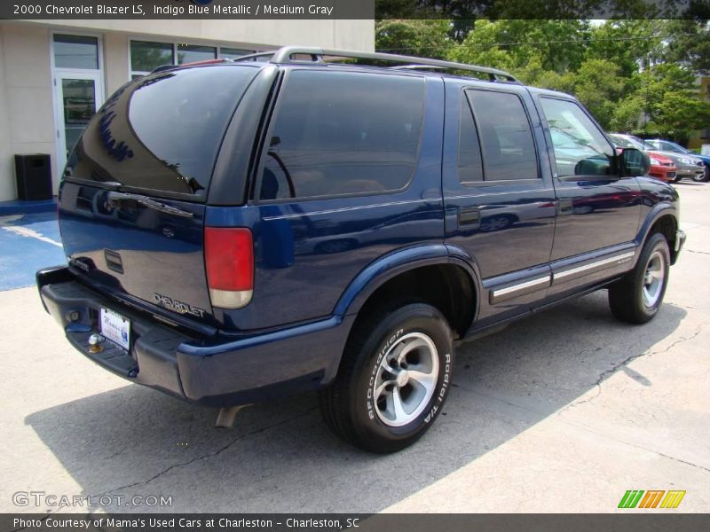 Indigo Blue Metallic / Medium Gray 2000 Chevrolet Blazer LS