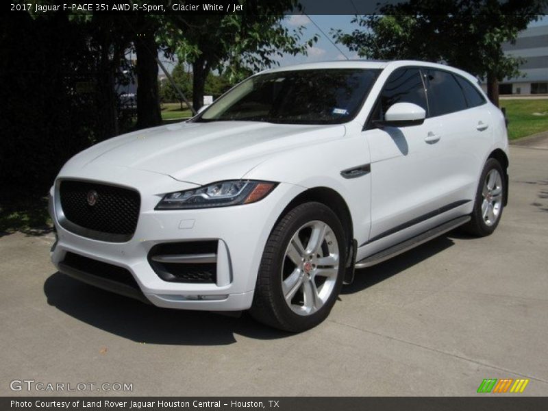 Glacier White / Jet 2017 Jaguar F-PACE 35t AWD R-Sport