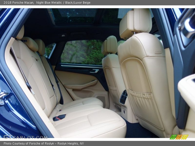 Night Blue Metallic / Black/Luxor Beige 2018 Porsche Macan