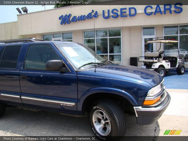 Indigo Blue Metallic / Medium Gray 2000 Chevrolet Blazer LS