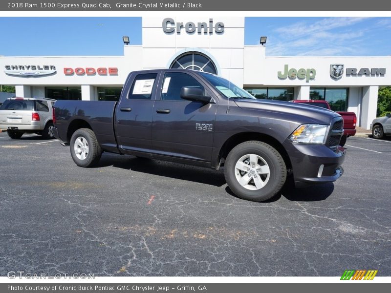 Granite Crystal Metallic / Black 2018 Ram 1500 Express Quad Cab