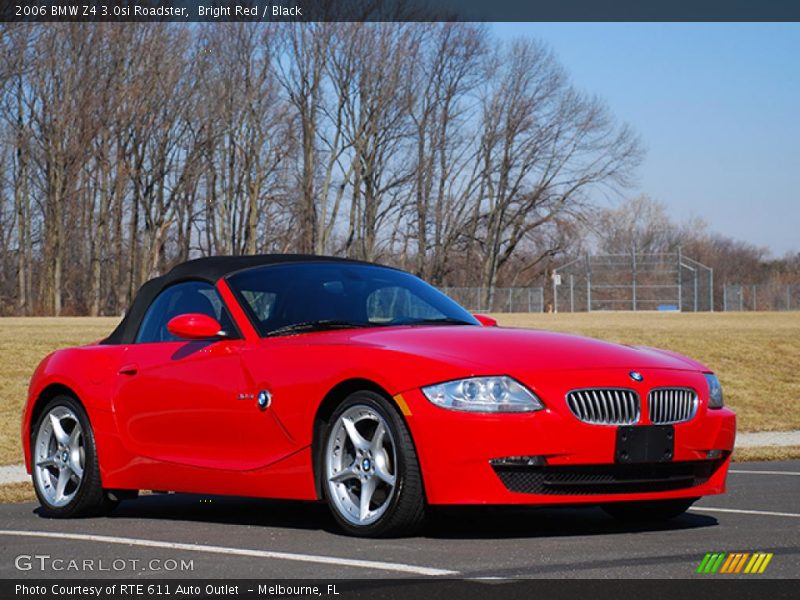 Bright Red / Black 2006 BMW Z4 3.0si Roadster
